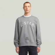 Picture of G-STAR MEN'S APPLIQUE SWEATER IN MEDIUM GREY HTR 1