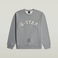 Picture of G-STAR MEN'S APPLIQUE SWEATER IN MEDIUM GREY HTR 5