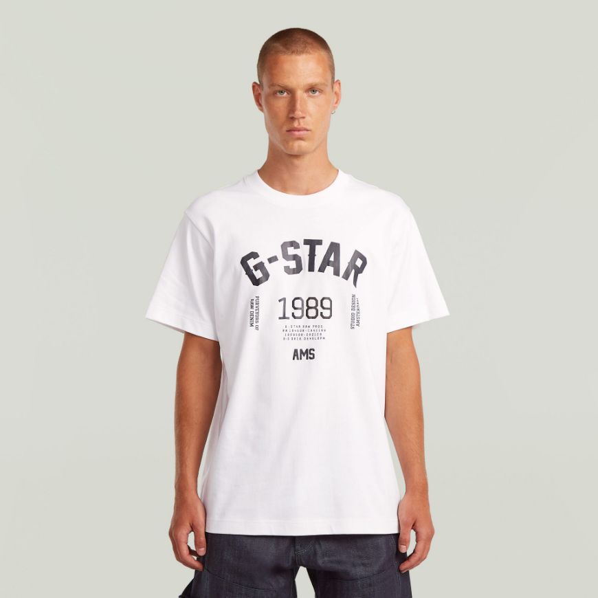 Снимка на G-STAR МЪЖКА БЛУЗА 89 BACK GR LOOSE В БЯЛО