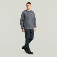 Picture of G-STAR MEN'S WASHED HB SWEATER IN DK BLACK GD SNOW BLEACH 4