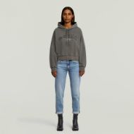 Picture of G-STAR WOMEN'S COLLEGIC HOODED SWEATER IN ASFALT GD 4