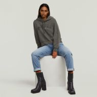 Picture of G-STAR WOMEN'S COLLEGIC HOODED SWEATER IN ASFALT GD 5