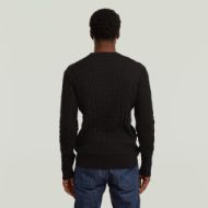 Picture of G-STAR MEN'S CHAIN STRUCTURE SWEATER IN DK BLACK 2
