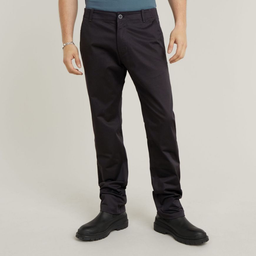 Picture of G-STAR MEN'S MOSA STRAIGHT CHINO IN DK BLACK