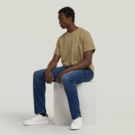 Picture of G-STAR MEN'S MORRY TAPERED CHINO IN WORN IN BLUE CREEK 5