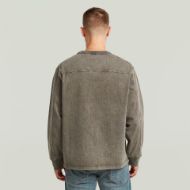 Picture of G-STAR MEN'S WASHED HB SWEATER IN WREN GD SNOW BLEACH 2
