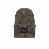 Picture of REPLAY UNISEX PREMIUM SELECTION KNIT BLEND BEANIE IN WINTER MOSS 1