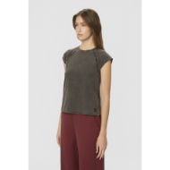 Picture of DIRTY LAUNDRY WOMEN'S RAGLAN T-SHIRT WITH OPEN SEAMS IN VINTAGE BLACK 2