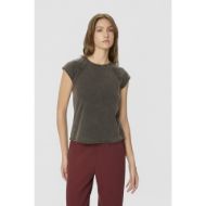 Picture of DIRTY LAUNDRY WOMEN'S RAGLAN T-SHIRT WITH OPEN SEAMS IN VINTAGE BLACK 4