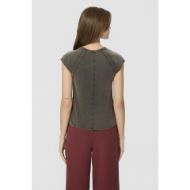 Picture of DIRTY LAUNDRY WOMEN'S RAGLAN T-SHIRT WITH OPEN SEAMS IN VINTAGE BLACK 3