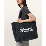 Picture of ALLSAINTS WOMEN'S IZZY FZZY SAINT TOTE BAG IN BLACK 6