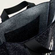 Picture of ALLSAINTS WOMEN'S IZZY FZZY SAINT TOTE BAG IN BLACK 5