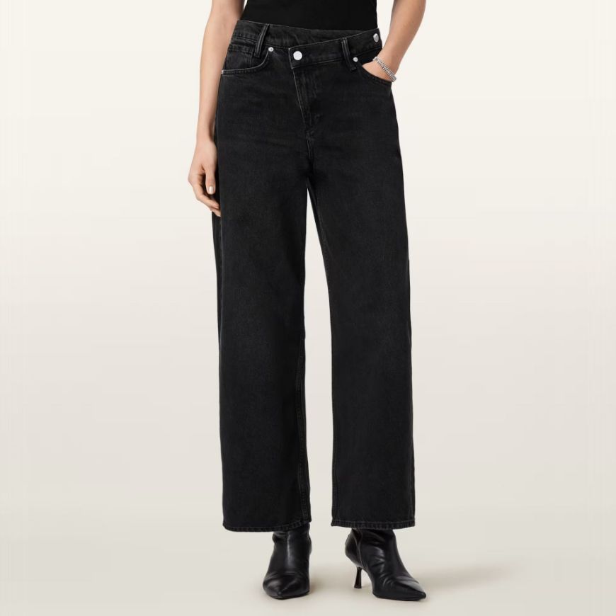 Снимка на ALLSAINTS ДАМСКИ ДЕНИМ AKI CROSSOVER JEAN В ЧЕРНО