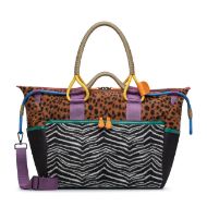 Снимка на FLOWER MOUNTAIN ДАМСКА ЧАНТА WEEKEND BAG ECO/SUEDE/FLYING KNITTING - КАФЯВО-ЧЕРНО 1