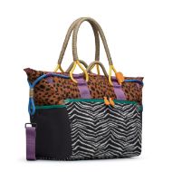 Снимка на FLOWER MOUNTAIN ДАМСКА ЧАНТА WEEKEND BAG ECO/SUEDE/FLYING KNITTING - КАФЯВО-ЧЕРНО 2