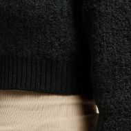 Picture of REPLAY WOMEN'S WOOL BLEND CARDIGAN WITH SHERPA EFFECT IN BLACK 6