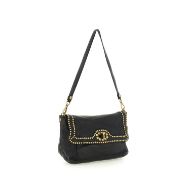 Снимка на CAMPOMAGGI KURA ДАМСКА КОЖЕНА КРОСБОДИ ЧАНТА С КАПСИ В ЧЕРНО 2