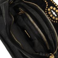 Снимка на CAMPOMAGGI KURA ДАМСКА КОЖЕНА КРОСБОДИ ЧАНТА С КАПСИ В ЧЕРНО 5