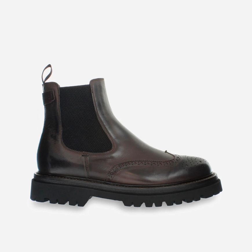 Picture of LA MARTINA MEN'S TODI LEATHER EXTRALIGHT BOOTS IN DARK BROWN