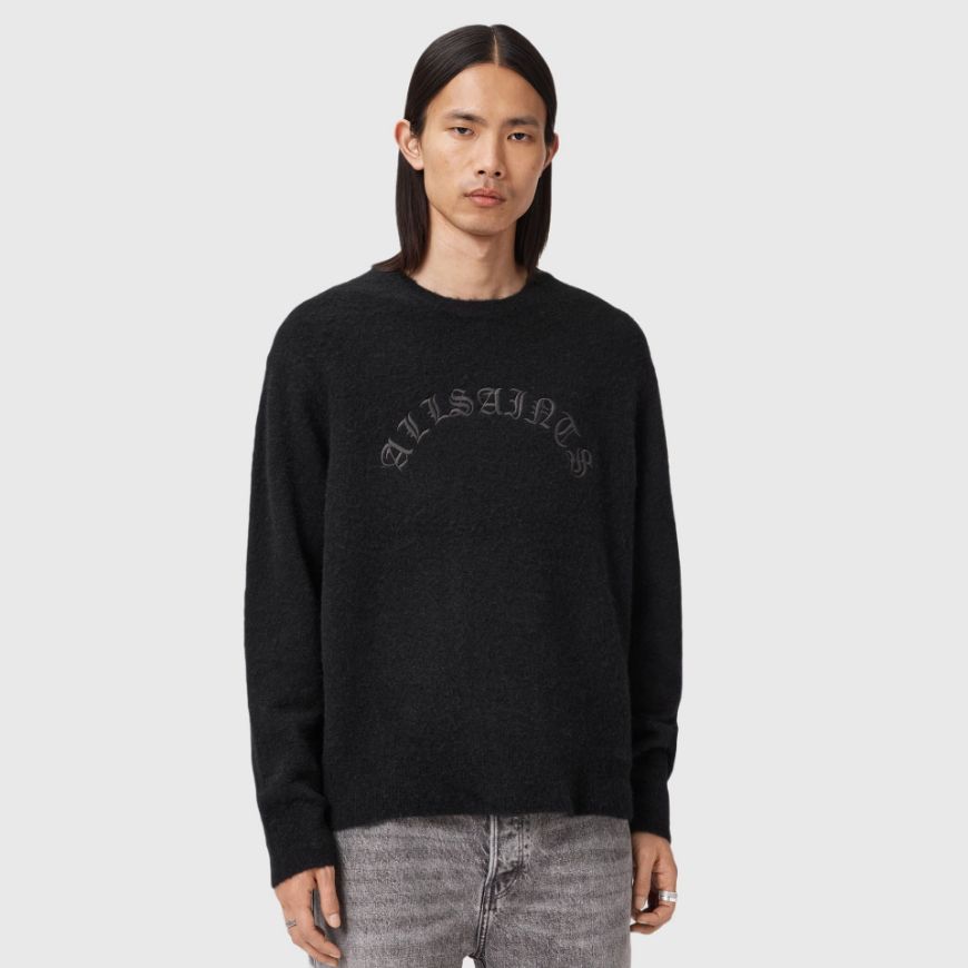 Снимка на ALLSAINTS МЪЖКИ ПУЛОВЕР CURV CREW В ЧЕРНО