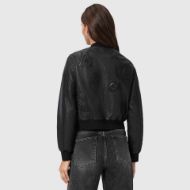 Picture of ALLSAINTS WOMEN'S ORTEN 94 BOMBER IN BLACK 2