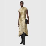 Снимка на ALLSAINTS ДАМСКА РОКЛЯ RAYANNA DRESS В ЗЛАТИСТО 5