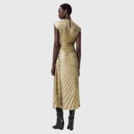 Снимка на ALLSAINTS ДАМСКА РОКЛЯ RAYANNA DRESS В ЗЛАТИСТО 2