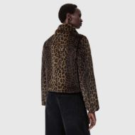 Picture of ALLSAINTS WOMEN'S SAYE FAUX FUR JACKET IN LEOPARD BROWN 3
