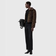 Picture of ALLSAINTS WOMEN'S SAYE FAUX FUR JACKET IN LEOPARD BROWN 7