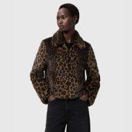Picture of ALLSAINTS WOMEN'S SAYE FAUX FUR JACKET IN LEOPARD BROWN 5