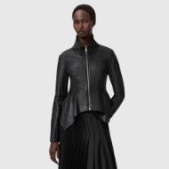 Picture of ALLSAINTS WOMEN'S GRACE BIKER IN BLACK 1