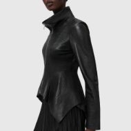 Picture of ALLSAINTS WOMEN'S GRACE BIKER IN BLACK 3