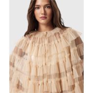Picture of ALLSAINTS WOMEN'S AUDE RUFFLE CAPE IN BLUSH PINK 4