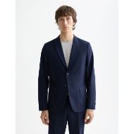 Picture of SCOTCH&SODA MEN'S CORE - UNCONSTRUCTED PEAK LAPEL COOL-WOOL BLAZER IN NAVY 4