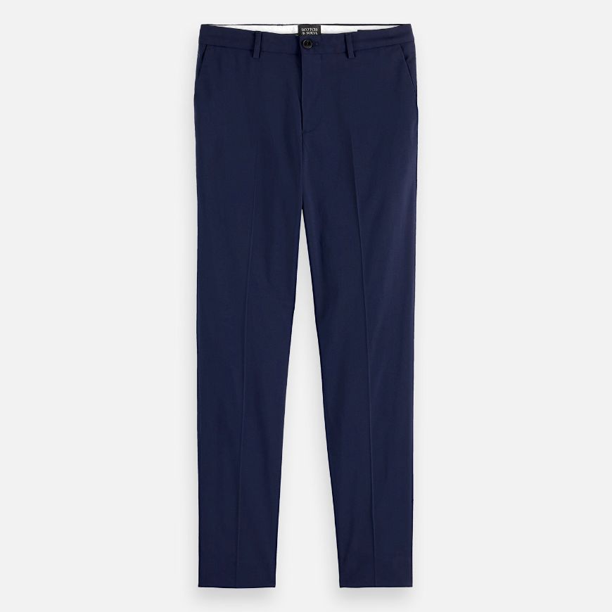 Picture of SCOTCH&SODA MEN'S CORE - IRVING - COOL-WOOL BLEND CHINO IN NAVY