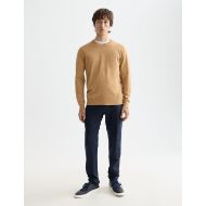 Picture of SCOTCH&SODA MEN'S CORE - VISCOSE PULLOVER CREWNECK IN MEDIUM BEIGE 7