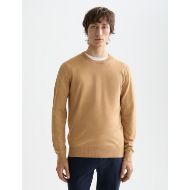 Picture of SCOTCH&SODA MEN'S CORE - VISCOSE PULLOVER CREWNECK IN MEDIUM BEIGE 4