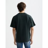 Picture of SCOTCH&SODA MEN'S CORE - LOGO FRONT CHEST T-SHIRT IN DARK GREEN 5