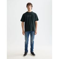 Picture of SCOTCH&SODA MEN'S CORE - LOGO FRONT CHEST T-SHIRT IN DARK GREEN 7