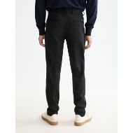 Picture of SCOTCH&SODA MEN'S CORE - MOTT - TAILORED KNITTED YARN DYED CHINO IN BLACK 5