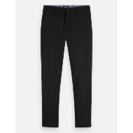 Picture of SCOTCH&SODA MEN'S CORE - MOTT - TAILORED KNITTED YARN DYED CHINO IN BLACK 1