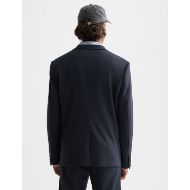Picture of SCOTCH&SODA MEN'S TAILORED NOTCH LAPEL YARN DYED JERSEY REGULAR-FIT BLAZER IN NAVY 5