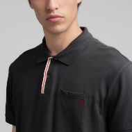 Picture of REPLAY MEN'S PIQUÉ POLO-SHIRT WITH CHEST POCKET IN BLACK 4