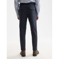 Picture of SCOTCH&SODA MEN'S FINCH TAILORED JERSEY YARN-DYED TAPERED JOGGER IN NAVY 5