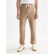 Picture of SCOTCH&SODA MEN'S SEASONAL CORE LOGO BADGE REGULAR-FIT SWEATPANTS IN LIGHT PASTEL BROWN 4