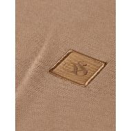 Picture of SCOTCH&SODA MEN'S SEASONAL CORE LOGO BADGE REGULAR-FIT HOODIE IN LIGHT PASTEL BROWN 3