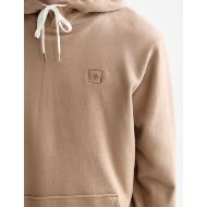 Picture of SCOTCH&SODA MEN'S SEASONAL CORE LOGO BADGE REGULAR-FIT HOODIE IN LIGHT PASTEL BROWN 6