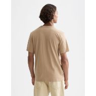 Picture of SCOTCH&SODA MEN'S SEASONAL CORE CHEST LOGO REGULAR-FIT T-SHIRT IN MEDIUM BEIGE 5
