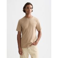 Picture of SCOTCH&SODA MEN'S SEASONAL CORE CHEST LOGO REGULAR-FIT T-SHIRT IN MEDIUM BEIGE 4
