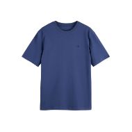Picture of SCOTCH&SODA MEN'S SEASONAL CORE CHEST LOGO REGULAR-FIT T-SHIRT IN NAVY 1